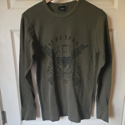 Halo 3 Long-Sleeve Thermal 2007 Men's Olive Green Bungie Xbox 360 Size L - Image 1 of 4