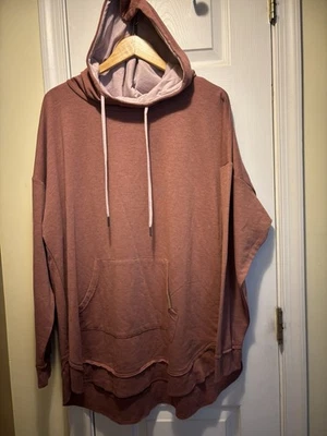 Sudadera con Capucha Maurice’s 2X Mujer Plus Cordón Capucha Cuello Sudadera con Capucha Naranja Quemado NUEVA NUEVA CON ETIQUETAS Foto 1 de 4