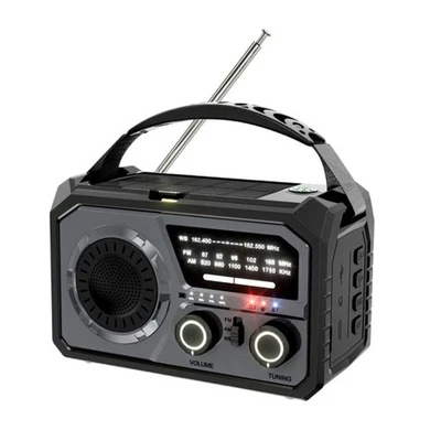 16000 MAh Notfall-Wetterradio, Solarbetrieben & Handkurbelbetrieben AM/FM/W2415 - Bild 1 von 4