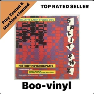 Split Enz - History Never Repeats 1981 7” vinyl single etched VG+ / VG+ - Imagen 1 de 7