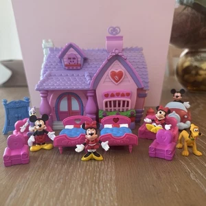 Disney Minnie Mouse Toontown Haus Micro Spielset mit Figuren & Zubehör RAR - Bild 1 von 24