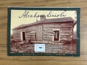 Abraham Lincoln Stück Blockhaus Holz Relikt Stück President Museum USA - Bild 1 von 4