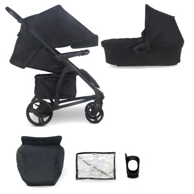 My Babiie MB200 2-in-1 Pushchair & Carrycot - Onyx Black - Grade A