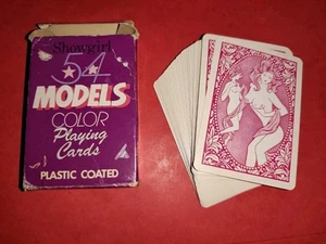 Vintage 80's Royal Flushes Nude Playing Cards 54 Models in Color Adultes - Photo 1/3