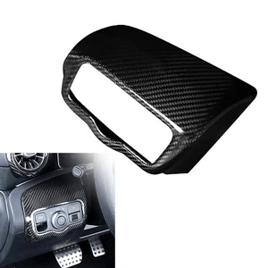 For Benz A Class W177 19-21 Real Carbon Fiber Headlight Switch Panel Cover Trim - Picture 1 of 8