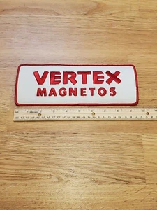 Vtg Vertex Ronco Magneto 70s Original 9" Jacket Patch Hot Rod Gasser Drag Racing - Picture 1 of 2