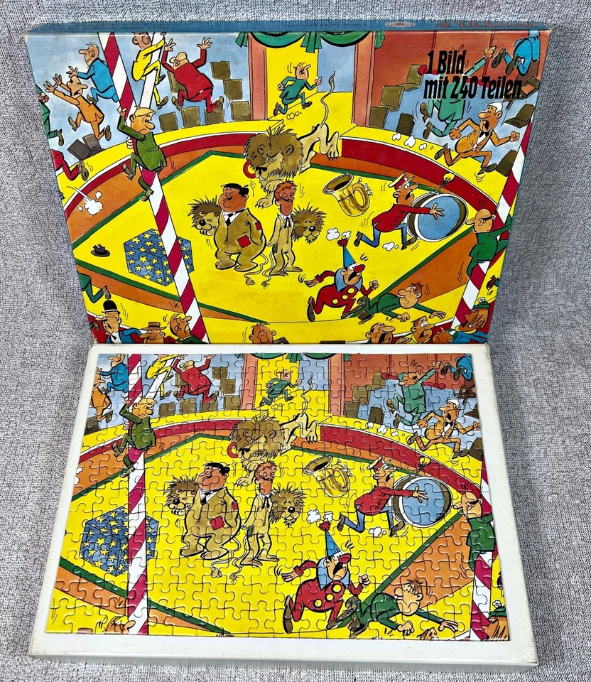 RARO PUZZLE STANLIO E OLLIO * DICK UND DOOF II * MADE IN W.GERMANY 1973 ASS - Immagine 1 di 4