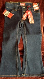 New~ LEVI's~ JEANS for Girls~4**~STRETCH FLARE~ADJUSTABLE WAIST~NWT*~School - Picture 1 of 5