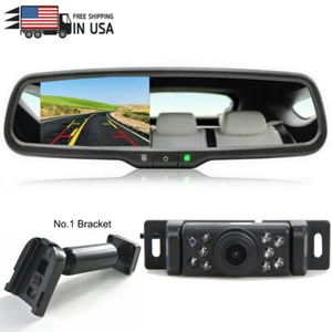 4.3'' Rear View Mirror Monitor Bracket No1+ Car's License Plate HD Backup Camera - Picture 1 of 12