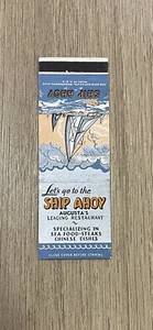 Cubierta de libro de cerillas vintage Ship Ahoy Augusta Georgia - Imagen 1 de 3