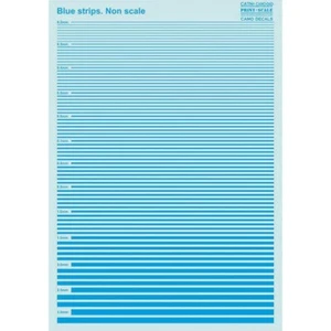 Print Scale 040-camo Decal for airplane Non scale Blue strips. Waterslide decals - Picture 1 of 24