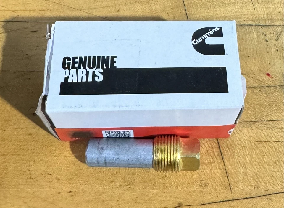 Genuine OEM Cummins 3957921 Marine Diesel Zinc Electrode Plug - Image 1 of 1