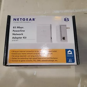 Netgear 85 Mbps Powerline Network Adapter Kit XETB1001 Extend Your Home Network - Picture 1 of 1