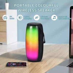 Portable Wireless IMENSO LED Waterproof 16W BT Speaker Stereo Loud, 5H Playtime - Picture 1 of 8