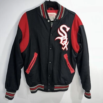 Chaqueta Mitchell & Ness para hombre M 1959 negra lana Cooperstown MLB Chicago White Sox Foto 1 de 4