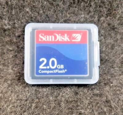 2GB SanDisk CompactFlash Memory Card 2G CF Card SDCFB-2048Genuine w/case ..(SB3) - Image 1 of 4