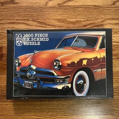 Rompecabezas de coche FX Schmid 1000 piezas antiguo reflejo Graham Reynolds FORD Foto 1 de 3