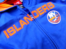 New York Islanders Boys Youth SEWN Reebok FACE OFF Collection Hooded Sweatshirt