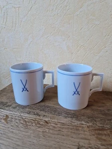 Meissen Serie blauer Faden 2 Kaffeebecher Teebecher - Bild 1 von 2