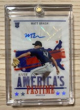 Matt Brash 2022 Panini Chronicles America's Pastime /10 Seattle Mariners Sticker