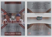 2007 Donruss Elite Extra Edition College Ties Red Matt LaPorta Taurean Green