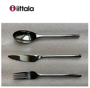 Posate Artik Iittala 18/10 Cucchiaio da dessert, Coltello da dessert e Forchetta da dessert NUOVO - Foto 1 di 10