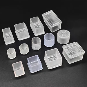 Tapas PVC Transparente Silla Piernas Cubiertas Muebles Pies Mesa Protección Suelo - Imagen 1 de 39