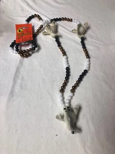 Ghosts Spooky Necklace Halloween Mardi Gras 48 Inches New - Picture 1 of 1