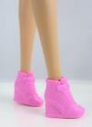 Barbie High Heel Fashionista Pink Wedge Heel High Top Sneakers Tennis Shoes