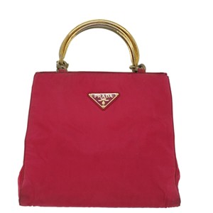 Prada Red Synthetic Handbag Authentic