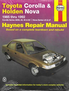Haynes Toyota Corolla 1.3/1.4/1.6L 1985-1992 Workshop & Repair Manual MPN 92726 - Picture 1 of 2