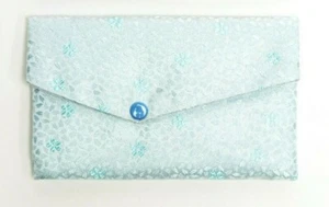 SGI Soka Gakkai Juzu Buddhist beads pouch H9㎝×W15.5cm Blue Cherry blossoms - Picture 1 of 7