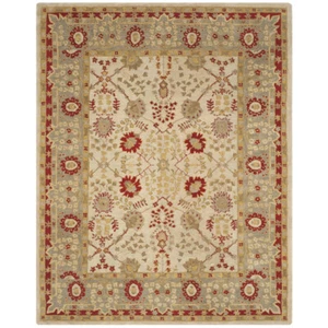 SAFAVIEH Anatolia AN589A Handmade Ivory /Light Green Rug - Picture 1 of 13
