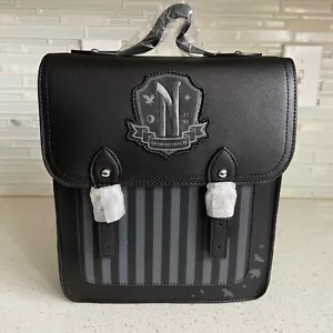Mini Mochila Wednesday Addams Nevermore Academy Cartera La Familia Addams NUEVO - Imagen 1 de 12