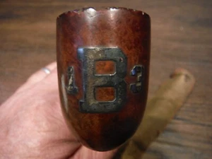 COMOYS STERLING SILVER MOUNTED CASED BRIAR PIPE H.M.S. Birmingham 1913 ? - Picture 1 of 10