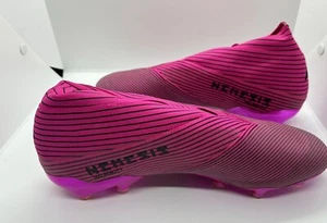 Original Adidas Nemeziz 19+ FG Fußballschuhe Shock Pink F34403 Uk Größe 9!! - Bild 1 von 6
