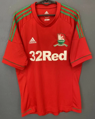 ADIDAS MEN'S FC SWANSEA CITY 2012/2013 AWAY SOCCER FOOTBALL SHIRT JERSEY SIZE M Cover
