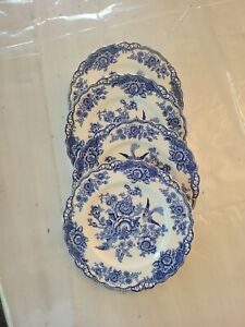 Bristol Crown Ducal dessert plates, set of 4.  Include wall hangers.  