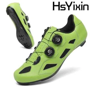 Men MTB Cycling Flat Shoes Breathable Cleat Slip Resistant Self-Locking Shoes - Picture 1 of 30