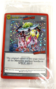 NYCC 2022 METAZOO PASSEPORT CARTE PROMO EXCLUSIVE BANDE DESSINÉE AVEC TIMBRE HOLO SCELLÉ