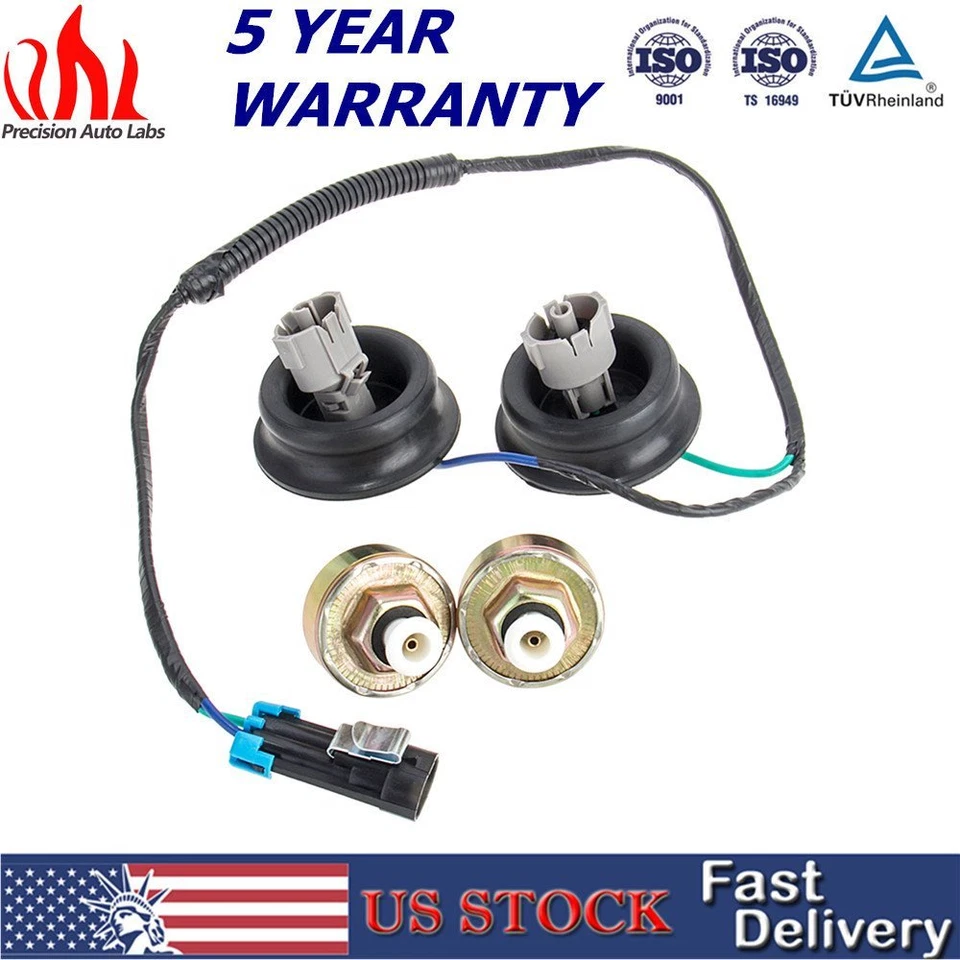 2 件装敲门传感器带线束对套件适用于雪佛兰索罗德 GMC Sierra 凯迪拉克 — 第 1/4 张图片