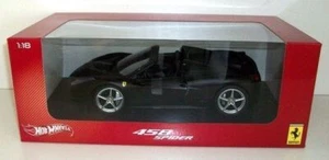 HOT WHEELS 1/18 - X5528 FERRARI 458 SPIDER - MATT BLACK - Picture 1 of 3