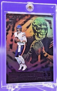 JUSTIN FIELDS RAINBOW REFRACTOR ROOKIE RC BLACK LOGO CHICAGO BEARS INVEST - Picture 1 of 4