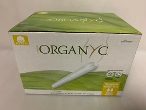 New Organyc 100% Organic Cotton Tampons Hypoallergenic 6 Boxes 96 Piece, Regular - Picture 1 of 2