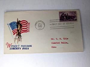 1942 US Scott 904 Kentucky Statehood, Cachet Jacques Minkus - Picture 1 of 2