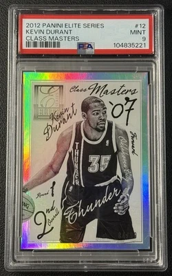 KEVIN DURANT PSA 9 2012-13 PANINI ELITE SERIES #12 CLASS MASTERS 84/99 - Image 1 of 2
