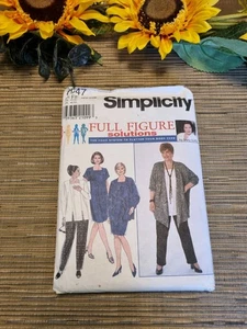 Simplicity 7947 Sewing Pattern Dress Tunic Jacket Trousers Size US 18 to 24 - Picture 1 of 4