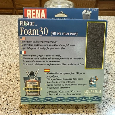 Rena Filstar 30 PPI FOAM Fine Foam Pads 2 Pack 30 Pores Per Inch - Image 1 of 3