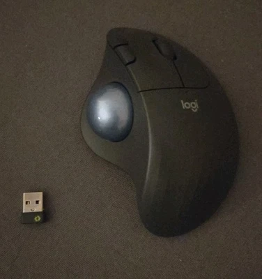 Logitech ERGO M575S Wireless Trackball Mouse, Bluetooth/USB, Light Use, in Box - Image 1 of 4