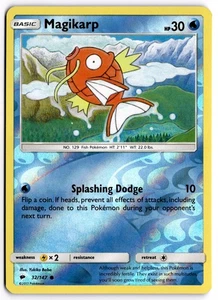 Pokemon TCG Magikarp 32/147 SM - Burning Shadows Common Reverse Holo - Picture 1 of 1